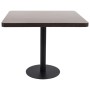 Dark brown MDF bistro table 80x80 cm by vidaXL, Kitchen and dining tables - Ref: Foro24-286434, Price: 139,84 €, Discount: %