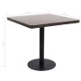 Dark brown MDF bistro table 80x80 cm by vidaXL, Kitchen and dining tables - Ref: Foro24-286434, Price: 139,84 €, Discount: %