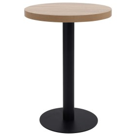 Hellbrauner MDF-Bistrotisch 60 cm von vidaXL, Küchen- und Esstische - Ref: Foro24-286421, Preis: 111,99 €, Rabatt: %