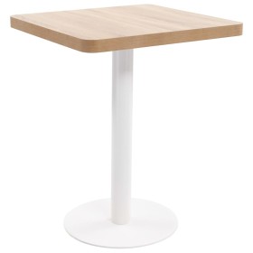 Hellbrauner MDF-Bistrotisch 60x60 cm von vidaXL, Küchen- und Esstische - Ref: Foro24-286429, Preis: 113,38 €, Rabatt: %