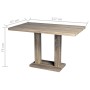 Mesa de salón comedor rectangular de MDF apariencia de roble de vidaXL, Mesas de cocina y de comedor - Ref: Foro24-241316, Pr...