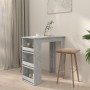 High table with storage shelf concrete gray 102x50x103.5 cm by vidaXL, Kitchen and dining tables - Ref: Foro24-809471, Price:...