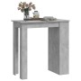 High table with storage shelf concrete gray 102x50x103.5 cm by vidaXL, Kitchen and dining tables - Ref: Foro24-809471, Price:...