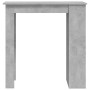 High table with storage shelf concrete gray 102x50x103.5 cm by vidaXL, Kitchen and dining tables - Ref: Foro24-809471, Price:...