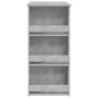 High table with storage shelf concrete gray 102x50x103.5 cm by vidaXL, Kitchen and dining tables - Ref: Foro24-809471, Price:...