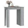 Sonoma gray high table with shelf 102x50x103.5 cm by vidaXL, Kitchen and dining tables - Ref: Foro24-812967, Price: 77,94 €, ...