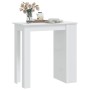 Bar table with glossy white storage shelf 102x50x103.5 cm by vidaXL, Kitchen and dining tables - Ref: Foro24-809473, Price: 9...