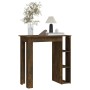 High table with smoked oak shelf 102x50x103.5 cm by vidaXL, Kitchen and dining tables - Ref: Foro24-812963, Price: 75,00 €, D...