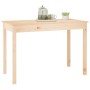 Solid pine wood dining table 110x55x75 cm by vidaXL, Kitchen and dining tables - Ref: Foro24-814249, Price: 70,80 €, Discount: %