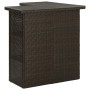 Brauner Eck-Stehtisch aus synthetischem Rattan, 100 x 50 x 105 cm von vidaXL, Küchen- und Esstische - Ref: Foro24-313480, Pre...