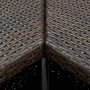 Synthetic rattan brown corner bar table 100x50x105 cm by vidaXL, Kitchen and dining tables - Ref: Foro24-313480, Price: 186,6...