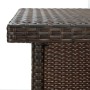 Brauner Eck-Stehtisch aus synthetischem Rattan, 100 x 50 x 105 cm von vidaXL, Küchen- und Esstische - Ref: Foro24-313480, Pre...