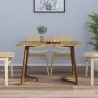 Dark brown MDF and iron dining table 120x60x74 cm by vidaXL, Kitchen and dining tables - Ref: Foro24-286091, Price: 118,65 €,...