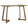 Mesa de comedor MDF y hierro marrón oscuro 120x60x74 cm de vidaXL, Mesas de cocina y de comedor - Ref: Foro24-286091, Precio:...