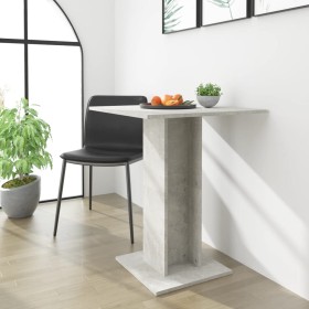 Mesa de bistró de madera contrachapada gris 60x60x75 cm de vidaXL, Mesas de cocina y de comedor - Ref: Foro24-802106, Precio:...