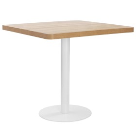 Hellbrauner MDF-Bistrotisch 80x80 cm von vidaXL, Küchen- und Esstische - Ref: Foro24-286432, Preis: 135,34 €, Rabatt: %