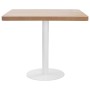 Light brown MDF bistro table 80x80 cm by vidaXL, Kitchen and dining tables - Ref: Foro24-286432, Price: 135,34 €, Discount: %