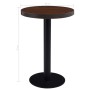 Mesa de bistró MDF marrón oscuro 60 cm de vidaXL, Mesas de cocina y de comedor - Ref: Foro24-286422, Precio: 99,07 €, Descuen...