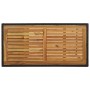 Bartisch-Aufbewahrungsregal 120 x 60 x 110 cm, schwarzes synthetisches Rattan von vidaXL, Küchen- und Esstische - Ref: Foro24...