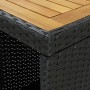 Bar table storage shelf 120x60x110 cm black synthetic rattan by vidaXL, Kitchen and dining tables - Ref: Foro24-313478, Price...