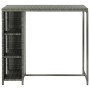 Bartisch-Aufbewahrungsregal 120 x 60 x 110 cm, graues synthetisches Rattan von vidaXL, Küchen- und Esstische - Ref: Foro24-31...