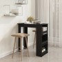 Black plywood bar table with storage shelf 102x50x103.5 cm by vidaXL, Kitchen and dining tables - Ref: Foro24-809468, Price: ...