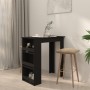 Black plywood bar table with storage shelf 102x50x103.5 cm by vidaXL, Kitchen and dining tables - Ref: Foro24-809468, Price: ...