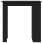 Mesa bar estante almacenaje contrachapada negro 102x50x103,5 cm de vidaXL, Mesas de cocina y de comedor - Ref: Foro24-809468,...