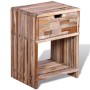 Mesita de noche con cajón madera de teca reciclada de vidaXL, Mesitas de noche - Ref: Foro24-241715, Precio: 92,84 €, Descuen...