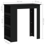 Black plywood bar table with storage shelf 102x50x103.5 cm by vidaXL, Kitchen and dining tables - Ref: Foro24-809468, Price: ...