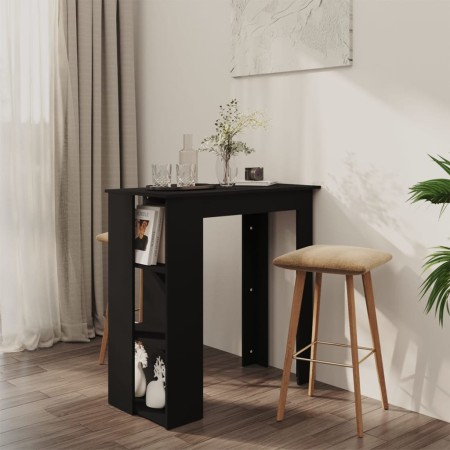 Bar table with black plywood shelf 102x50x103.5 cm by vidaXL, Kitchen and dining tables - Ref: Foro24-809459, Price: 71,99 €,...