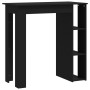 Bar table with black plywood shelf 102x50x103.5 cm by vidaXL, Kitchen and dining tables - Ref: Foro24-809459, Price: 71,99 €,...