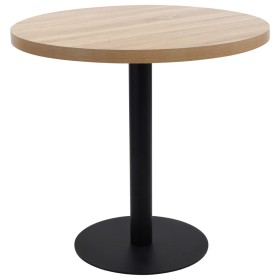 Light brown MDF bistro table 80 cm by vidaXL, Kitchen and dining tables - Ref: Foro24-286424, Price: 148,53 €, Discount: %