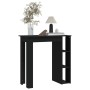 Bar table with black plywood shelf 102x50x103.5 cm by vidaXL, Kitchen and dining tables - Ref: Foro24-809459, Price: 71,99 €,...