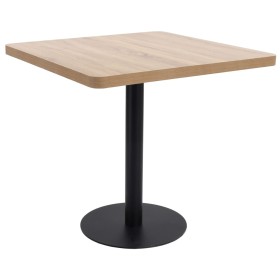 Hellbrauner MDF Bistrotisch 80x80 cm von vidaXL, Küchen- und Esstische - Ref: Foro24-286433, Preis: 139,84 €, Rabatt: %