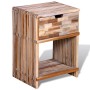 Mesita de noche con cajón madera de teca reciclada de vidaXL, Mesitas de noche - Ref: Foro24-241715, Precio: 92,84 €, Descuen...