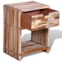 Mesita de noche con cajón madera de teca reciclada de vidaXL, Mesitas de noche - Ref: Foro24-241715, Precio: 92,84 €, Descuen...