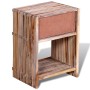 Mesita de noche con cajón madera de teca reciclada de vidaXL, Mesitas de noche - Ref: Foro24-241715, Precio: 92,84 €, Descuen...