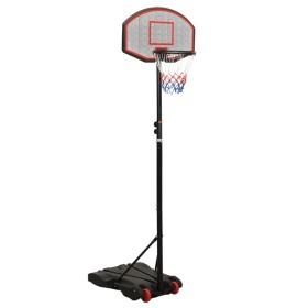 Schwarzer Basketballkorb aus Polyethylen, 216–250 cm von vidaXL, Basketballkörbe - Ref: Foro24-93656, Preis: 94,99 €, Rabatt: %