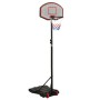 Black polyethylene basketball basket 216-250 cm by vidaXL, basketball baskets - Ref: Foro24-93656, Price: 94,99 €, Discount: %