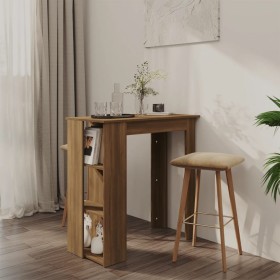 High table with oak brown shelf 102x50x103.5 cm by vidaXL, Kitchen and dining tables - Ref: Foro24-812965, Price: 84,99 €, Di...