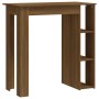 High table with oak brown shelf 102x50x103.5 cm by vidaXL, Kitchen and dining tables - Ref: Foro24-812965, Price: 86,45 €, Di...