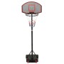 Black polyethylene basketball basket 216-250 cm by vidaXL, basketball baskets - Ref: Foro24-93656, Price: 94,99 €, Discount: %