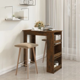 High table with smoked oak shelf 102x50x103.5 cm by vidaXL, Kitchen and dining tables - Ref: Foro24-812966, Price: 86,99 €, D...