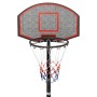 Black polyethylene basketball basket 216-250 cm by vidaXL, basketball baskets - Ref: Foro24-93656, Price: 94,99 €, Discount: %