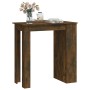 Hoher Tisch mit Regal aus geräucherter Eiche, 102 x 50 x 103,5 cm von vidaXL, Küchen- und Esstische - Ref: Foro24-812966, Pre...