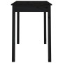 Solid black pine wood dining table 110x55x75 cm by vidaXL, Kitchen and dining tables - Ref: Foro24-814253, Price: 98,25 €, Di...