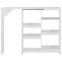 Bar table with white mobile shelf 138x39x110 cm by vidaXL, Kitchen and dining tables - Ref: Foro24-280222, Price: 168,07 €, D...