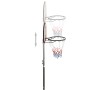 Black polyethylene basketball basket 216-250 cm by vidaXL, basketball baskets - Ref: Foro24-93656, Price: 94,99 €, Discount: %