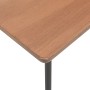 Mesa de comedor contrachapada maciza acero marrón 120x60x73 cm de vidaXL, Mesas de cocina y de comedor - Ref: Foro24-280083, ...